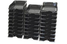 26 Stück Büroablage schwarz
