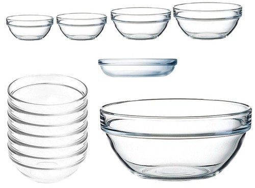 Stapelbaren glas schalen - glas,