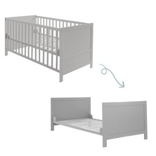 Roba Baby Kombi-Kinderbett 70x140cm Holz taupe grau - Zustand gut