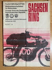 Rennprogramm Sachsenring 1970