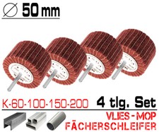 4 tlg Schleifmop Vlies Mop