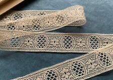 alte Feine Plauener Tüllspitze,200x2,5cm,Ecru’Bw Puppenkleidung Brocante Vintage