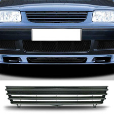 Kühlergrill schwarz Sport Grill ohne Emblem für VW Polo 4 6N2 GTI 16V 99-01 JOM
