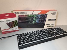 [REFURBISHED] SteelSeries Apex Pro + HyperX Pudding Keycaps Tastatur OVP