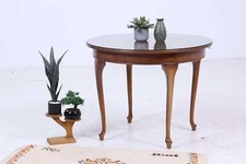 Antik Küchentisch mit Glasplatte | Chippendale Esstisch Tisch Retro Holz Auszieh