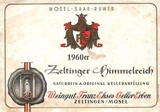Vintage German Wine Label