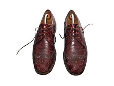 Echt Leder Schuhe | Budapester | Liberty | rot | Gr.10 1/2 | mit Schuhspanner |