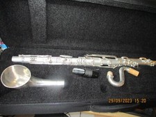 METALL BASSKLARINETTE-ORIGINAL G.RUDOLF UEBEL - DEUTSCH (ALBERT )SYSTEM) TIEF E