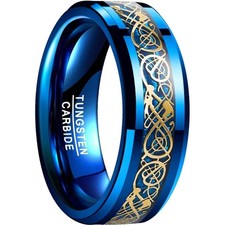 Keltischer Drache Wolfram Ring