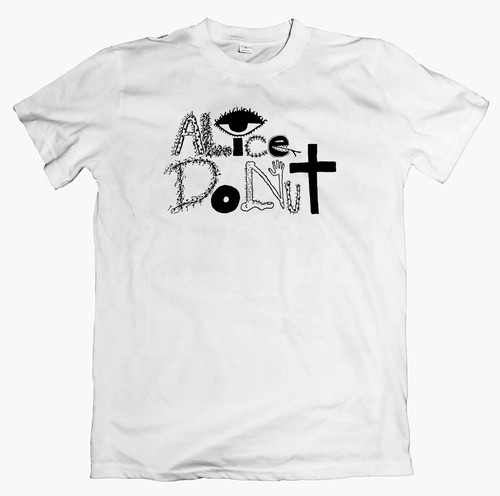 Alice donut logo shirt - t-shirt, 90s