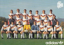 DFB Deutschland Mannschaftsbild Mannschaftskarte Mannschaftsfoto ca '88.
