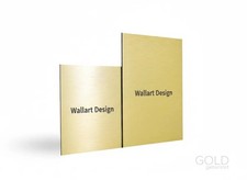 3 mm Gold Alu gebürstet