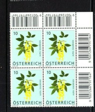 Österreich, 2007,postfrisch,**),Alpen-goldregen, Viererblock