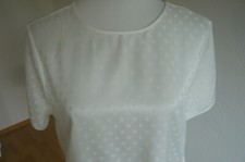 COS  BLUSE   Gr. 40  Weiss  Polka Dots  - Neuwertig -