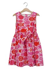 Toby Tiger Kinder Freizeitkleid Mädchen Gr. 116 Pink Fische Baumwolle