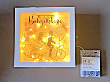 Hochzeitskasse; Geldbox Hochzeit, mit Beleuchtung