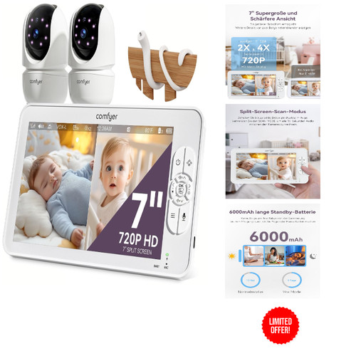 Babyphone mit kameras zoll - mit, 7