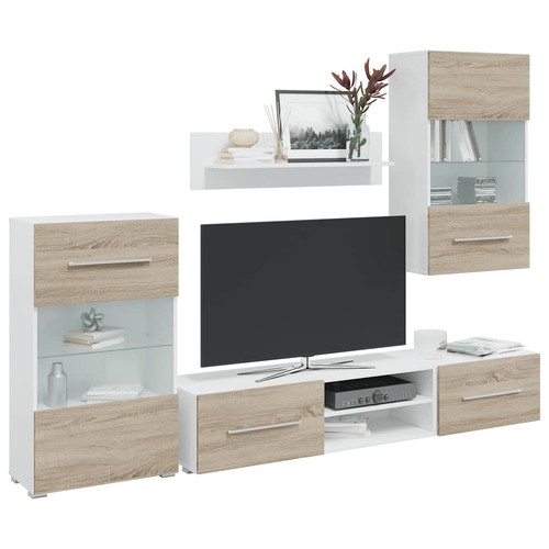 Tlg wohnwand mit - 5-tlg.,