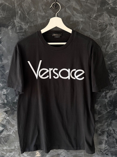 Versace logo t shirt - versace,
