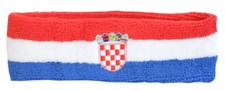 Stirnband Kroatien 6x21cm Schweißband für Sport Headband