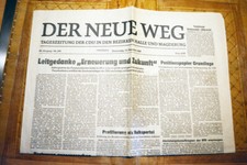 DDR Tageszeitung DER NEUE WEG vom 14. Dezember 1989 Halle/Saale : Mauerfall