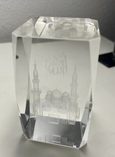 3D Planet Glaskristall Laser Gravur Glasblock Glasfoto Weltkugel Geschenk 