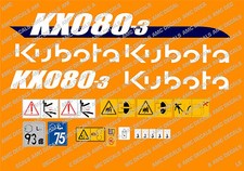 Kubota KX080-3 Mini Aufkleber