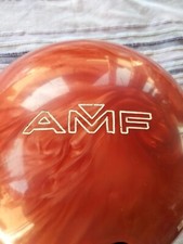 Bowlingkugel AMF LD, rot-orange, Gewicht 5,4 Kilo mit Tasche und Tragebeutel