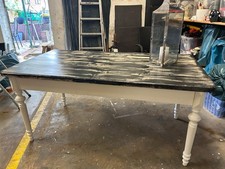 Antiker Esstisch aus der Gründerzeit in einzigartiger Shabby Chic Landhausoptik