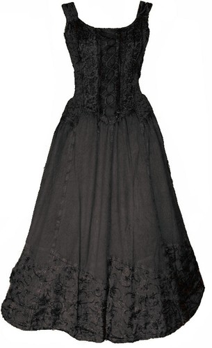 Gothic mittelalter larp kleid - gothic,
