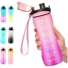 Elegante 750ml Sport Trinkflasche mit Flip-Top und Auslaufschutz - Rosa Violett