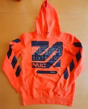 Neonroter Kapuzenpullover Gr