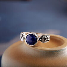 I03 Ring runder blauer Lapis