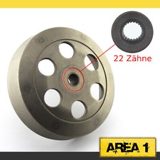 Ersatz Kupplungsglocke 107mm mit 22 Zähnen Piaggio, Peugeot, Kymco, SYM, GY6