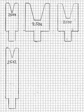 Unterwerkzeuge V12 - V24 - V32  Winkel 30° Biegewerkzeug Matrize