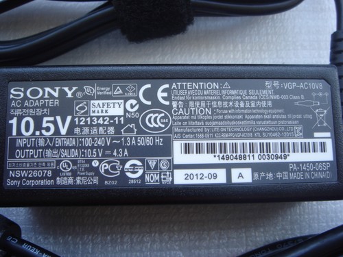 Sony vaio vgp ac10v10 - vaio, vgp-ac10v10