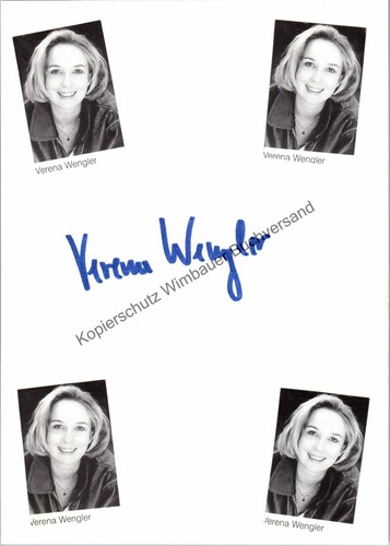 Original autogramm verena - original,