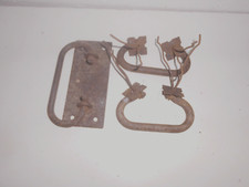 1von Truhen-Griff Schmiedeeisen, Griffe für alte Holztruhe - Truhengriffe antik