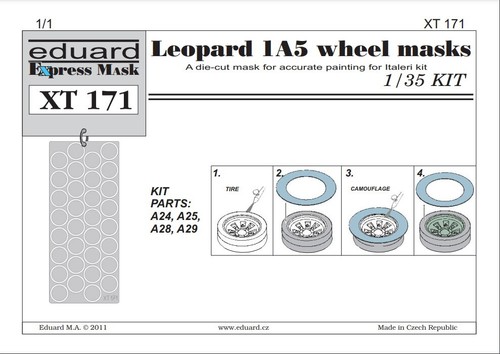 Mw22 eduard xt171 leopard 1a5 - mw22,