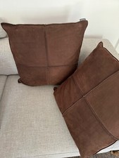 2er Set Sofakissen Wildleder braun von Minotti