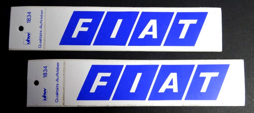 Werbe aufkleber fiat logo - 2x,