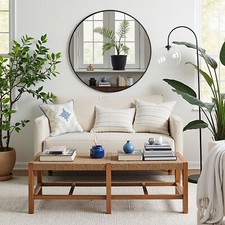 Spiegel rund mit Schwarz