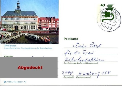 Bildpostkarte emden - (321),