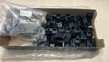 100 Lamellenstopfen 25x25 Vierkant Rohrstopfen Pfostenkappe Wandstärken 1,0-2,5