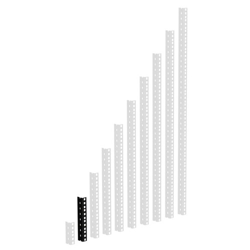 Adam hall rack rail black - hall,