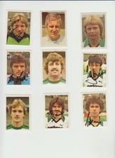 Americana Sammelbilder  Borussia Mönchengladbach mit Autogrammen 80er Jahre