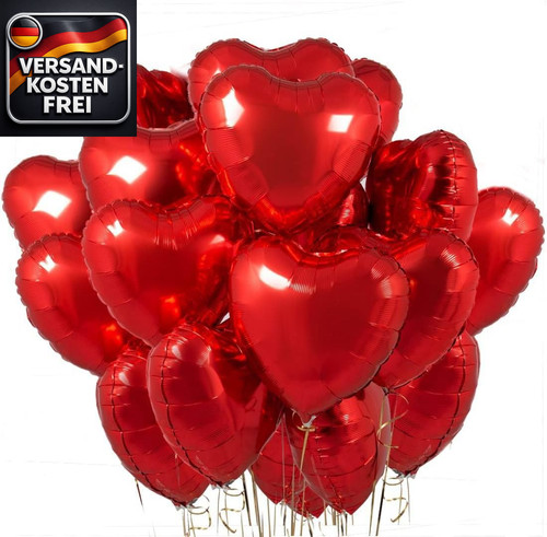 Herz folienballons set - herz,