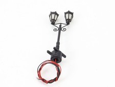 Viessmann H0 6073 Beleuchtung Lampe Laterne Parklaterne zweiflammig / schwarz