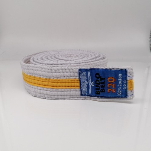 Budo belt weiss gelb - budo, ca.