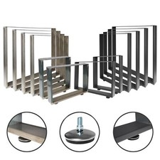Tischkufen Tischgestell Tischbeine Stahl Schwarz Rohstahl Industriedesign Metall